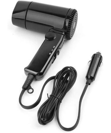 WHXL Portable 12V Car-styling Hair Dryer Hot Cold Folding Blower Window Defroster