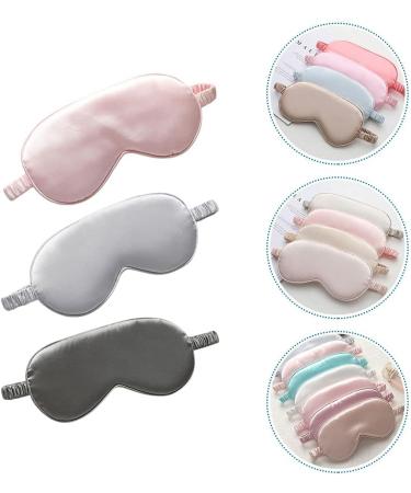 3pcs Silk Blindfold Sleep Eye Masks - Comfortable & Breathable Night Eye Patches for Women | Perfect for Sleep & Relaxation - Buy Online on GoSupps.com