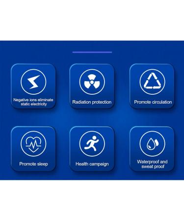 Anti-Static Wrist Strap | Silicone Antistatic Bracelet for Improved Sleep & Winter Electrostatic Removal - Black Sports Bracelet with Negative Ions - Buy Online on GoSupps.com