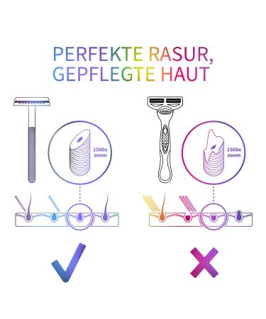 Eco-Friendly Double Edge Metal Razors for Men & Women | Classic Zero Waste Shaving | Bambaw Rainbow Colors - Buy Online on GoSupps.com