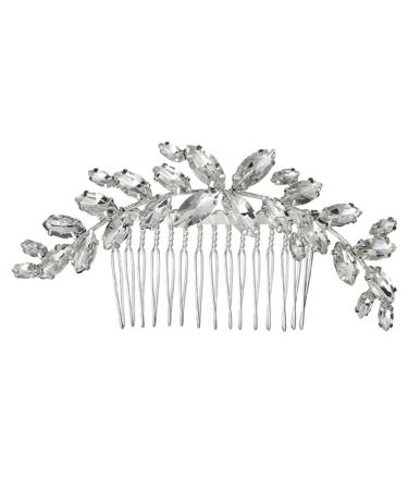 Mikinona 1pc Bridal Comb Bridal Rhinestone Headwear Wedding Hair Comb Handmade Headwear Decor Hair Comb for Women Rhinestone Headdress Bride Hair Comb Bridal Headdress