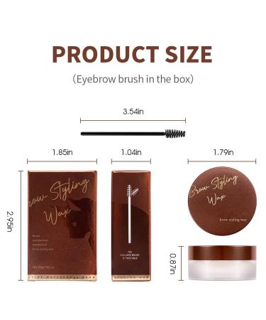 MAKETOPYZN Eyebrow Styling Soap for Fluffy Brows - Waterproof Brow Gel with Brush | Eyebrow Makeup Balm - Buy Online on GoSupps.com