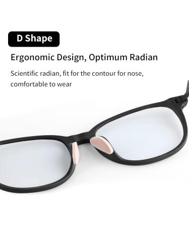 ASTER 20 Pairs of Eyeglass Nose Pads Soft Foam Self-Adhesive Nose Pads Anti-Slip Sponge Glasses Nose Pads for Sunglasses Glasses (D-Shape) Cream - Buy Online on GoSupps.com