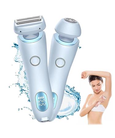 Dusk razor for women dusk glide pro 3.0 shaver the glide pro 3.0 razor dusk Waterproof Electric Razor 2 in 1 Electric Shaver Razors for Women (Blue)