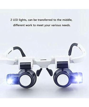 Portable Spectacle Magnifier Multifunctional Headband ES with Light with 8X 15X 23X Lens Full of Stars - Buy Online on GoSupps.com