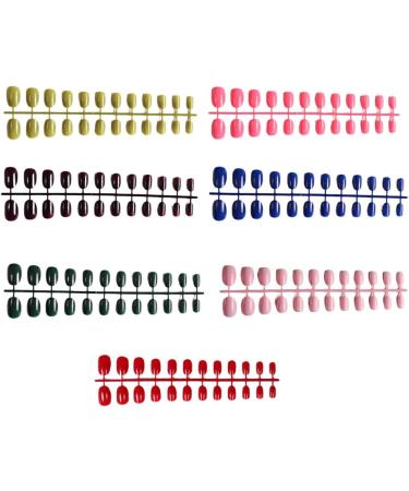 Dajidafu Round Nail Set Fashionable Classic Press-on Fingernails Removable Strong Viscosity Adjustable Solid Manicure Stickers Type 6 - Buy Online on GoSupps.com