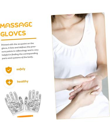 Acupressure Gloves Set with Reflex Zone Diagrams & Acupuncture Pen - Natural Massage Tools for Pain Relief - Buy Online on GoSupps.com