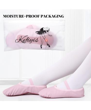 Kefiyis Pink Leather Ballet Shoes for Girls & Women - Perfect Dance Slippers (34 EU) - Buy Online on GoSupps.com