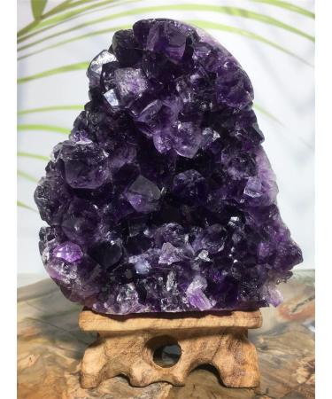 Quartz Natural Gem Amethyst Specimen Fashion Ornament Feng ShuiRaw Stone Purple Wicca Witchcraft Decor Can be Used for JZIGTDEM