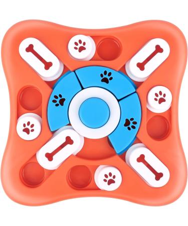 JOPHEK Intelligence Toy for Dogs Dog Activity Feeder Dispenser Interactive Puppy Toy for Dogs with Squeaker for Small Medium Large Dogs Puppies and Cats Pink