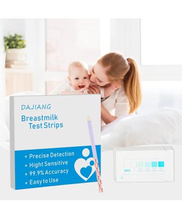 DAJIANG Breast Milk Alcohol Testing Strips - 25-Count | Detect Alcohol at Home in 2 Minutes - Buy Online on GoSupps.com