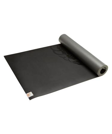 Gaiam Yoga Mat - Premium 5mm Dry-Grip Thick Non Slip Exercise & Fitness Mat for Hot Yoga, Pilates & Floor Workouts (68" or 78"L x 24" or 26"W x 5mm) Black - Buy Online on GoSupps.com