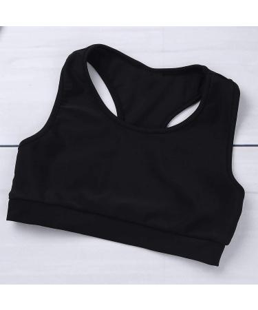 KKmeter Girls 2pcs Dance Outfit Racer Back Crop Top + Shorts Set - Black 10-12 | Sport Gymnastic Dance Swimwear - Buy Online on GoSupps.com