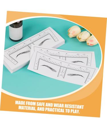  GOOHOCHY 10 Pieces Eyebrow Ruler Plastic Eyebrow Template for Makeup for Shaping Women - Buy Online on GoSupps.com