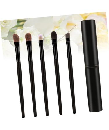 WOONEKY 5pcs Eyeshadow Brush with Case Eyeshadow Brush Kit Cosmetic Tools Blackriflecoffee - Buy Online on GoSupps.com