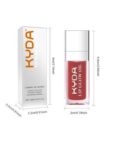 Ownest Beauty KYDA Hydrating Lip Glow Oil - Moisturizing, Plumping & Tinted Lip Oil for Lip Care - Rosewood 012 - Buy Online on GoSupps.com