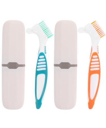 Wofashpuret 2 sentences travel toothbrush toothbrush set prosthesis travel toothbrush travel toothbrush holder brisk carrier toothbrush dentures toothbrush case travel bristle suitcase