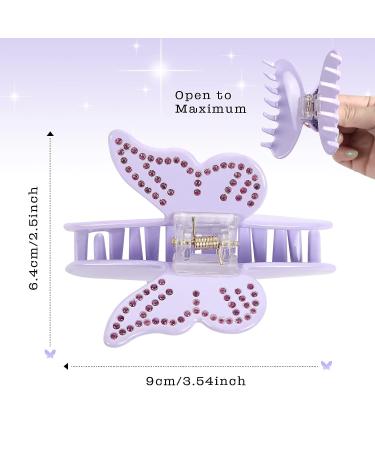 Lorenleya Butterfly Hair Claws - Cute and Colorful Hair Clips for Women - Strong Hold - Perfect Gift for Girls (Ivory) - Buy Online on GoSupps.com