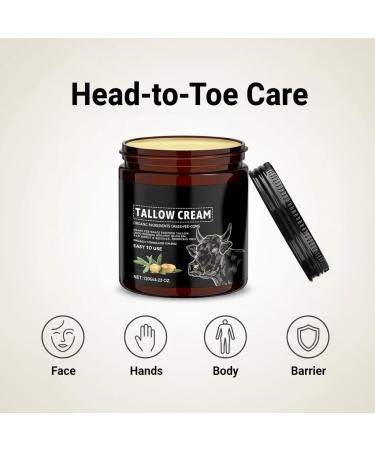 phxdance Beef Tallow for Skin Care Beef Tallow Cream for Skincare Deeply Nourishing Organic Grass Fed Tallow Balm Beef Tallow Cream for Face & Body Moisturizing Skin Care Cream for Dry Skin - Buy Online on GoSupps.com