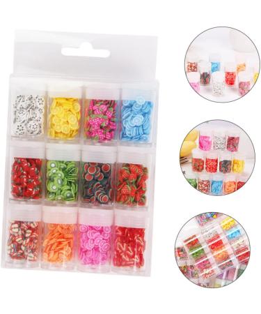 Healeved 36 Boxes Nail Art Accessories Resin Charms Slices Polymer Clay Spacer Beads 3D Slice Fruits Phone Shell Charms Resin Making Charms Nail Art Slices Manual Decorations Soft Pottery 14.2X8.8X2.5CMx3pcs Assorted Colorx3pcs - Buy Online on GoSupps.com