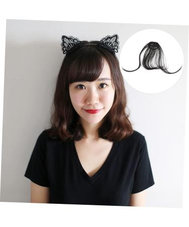 minkissy Piece Black Bangs Clip in Human Hair Clip in Extensions Wispy Bangs Wig Hair Toppers for Women Real Human Hair Front Hair Bangs Hair Extensions Black Wig Curtain Real Person Miss medium Black - Buy Online on GoSupps.com