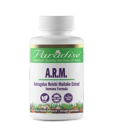 Paradise Astragalus Reishi and Maitake Extract - Quintessential Adaptogen - Traditional Defense Formula - 100% Naturally Extracted - No Harsh Chemicals or Solvents