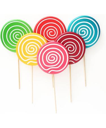 UKCOCO 8pcs Birthday Candy Ornaments Food Photography Props Baby Decor Kids Candy Cane Ornaments Wedding Headband Pink Sweets Artificial Christmas Tree Kid Food Bamboo Gift Child Lollipop - Buy Online on GoSupps.com