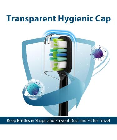 Replacement Brush Heads for AquaSonic Black Vibe Pro & Duo Series - Quality Electric Toothbrush Accessories - Buy Online on GoSupps.com