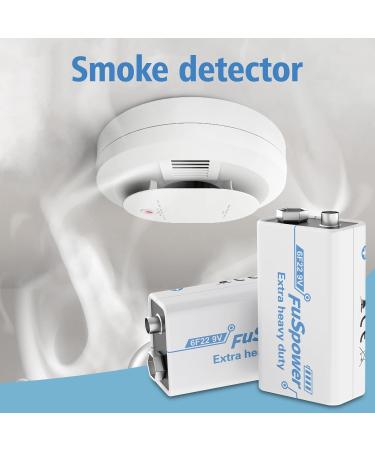 9V 6F22 Square Battery Zinc-Carbon Batteries for Smoke Detectors Garage Door Openers Traffic Warning Lights Thermometer 100pcs - Buy Online on GoSupps.com