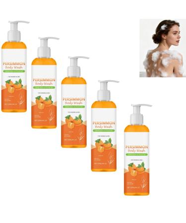 ZHJZGS Khaki body wash: odor-eliminating shower gel deeply moisturizing and refreshing for women and men eliminating strong odors and body odor (5PCS)