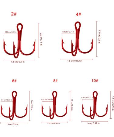 Bantre Carbon Steel Fishing Hooks Set - 50 Trimming & Treble Hooks for Sea & River Fishing | Ideal for Carp Sturgeon Tilapia & Trout - Buy Online on GoSupps.com