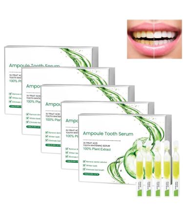 Whitening Toothpaste Ampoule, Teeth Whitening Essence, 3V Fruit Acid Teeth Whitening Essence Rinse-Free, Fresh Breath, Remove Tooth Stains, Fresh Breath