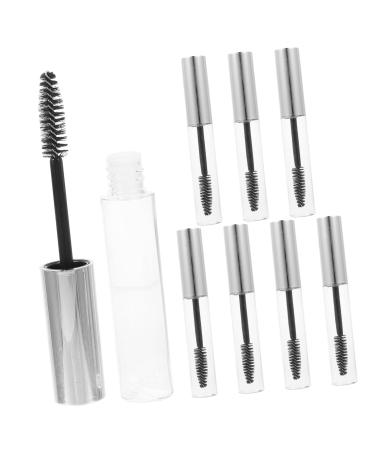 Beatifufu 8pcs Mascara Empty Tube Clear Mascara Empty Eyelash Tube Empty Mascara Tubes Girl Eyelash Brush Mini