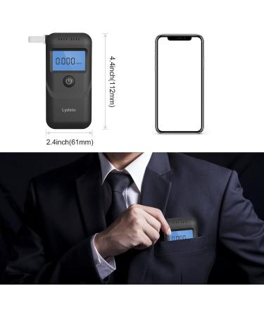 Lydsto Portable Breathalyzer Alcohol Tester with LED Display and Semiconductor Sensor - Professional-Grade Accuracy for Personal Use | Includes 5 Mouthpieces - Buy Online on GoSupps.com
