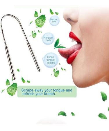 Crafts Idea Stainless Steel Tongue Cleaner - Eco-Friendly Oral Hygiene Tool for Fresh Breath | International Shipping Available - Buy Online on GoSupps.com