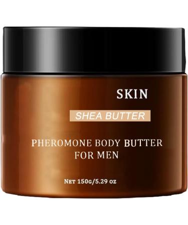 Scented Body Butter for Men - 150g Moisturizing Body Care Cream | Natural Nourishing Lotion for Men | Professionals Travelers Fathers Husbands Boyfriends Morning Routine - Buy Online on GoSupps.com