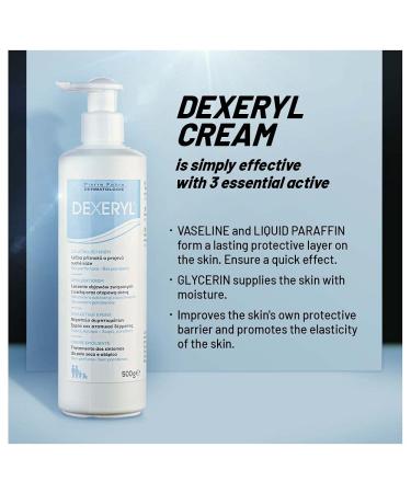 Dexeryl Cream 3x500g - Expert Care for Dry Skin Neurodermatitis Relief Paraben-Free & Fragrance-Free - Buy Online on GoSupps.com