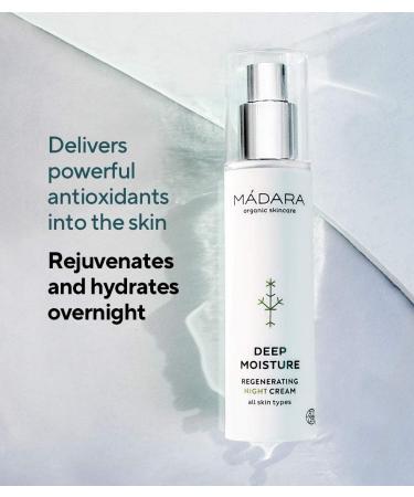 M DARA Organic Skincare | Deep Hydration Regenerating Night Cream - 50 ml Rich Texture Easily Penetrated With Antioxidants and Natural Plant Essences Vegan Ecocert Certified - Buy Online on GoSupps.com