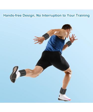 EU-Patient Portable Weight Cuffs - Set of 2 (0.5kg & 1kg) | Stylish Ankle Weights for Yoga Dance Aerobics Running - Perfect for Men & Women - Buy Online on GoSupps.com