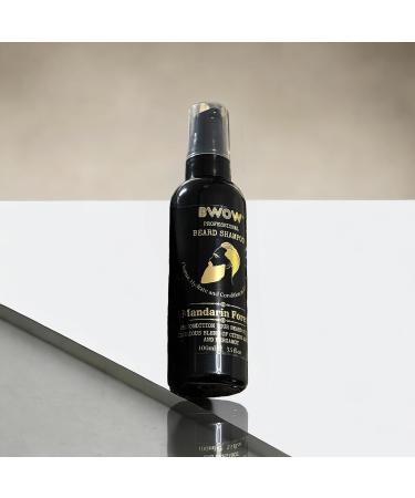 BWOW Professional Beard Shampoo for Men Vegan Cleansing to Hydrate & Condition Moisturise Nourish & Recondition Luxurious Mandarin Forest 100ml Infused with the refreshing scent of Mandarin and Bergamot offering a delightful and invigorating aroma for an  - Buy Online on GoSupps.com