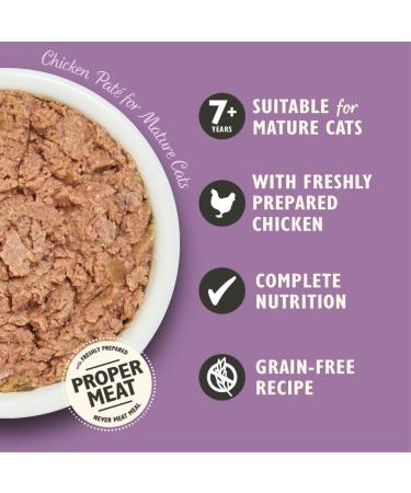 Lily's Kitchen Natural Pate in Tray for Senior Cats Chicken Recipe Grain Free (19 x 85 g trays) - Buy Online on GoSupps.com