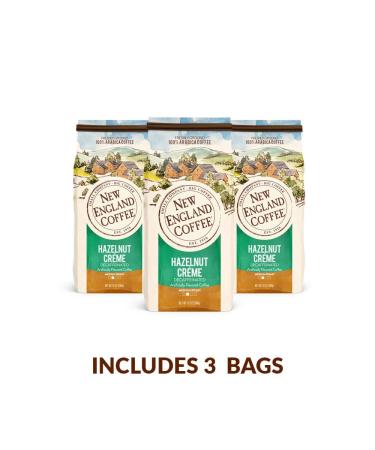 New England Hazelnut Crme Decaf Coffee - Ground 10oz Bags (Pack of 3) - Buy Online on GoSupps.com