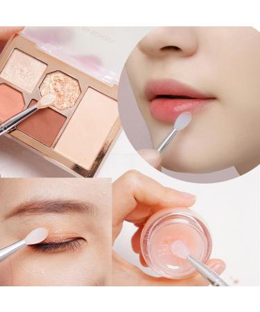 LORMAY Silicone Lip Brushes with Transparent Handles and Caps - 4pcs Multicolor | Ideal Applicators for Lip Mask, Eyeshadow, and Lipstick - Buy Online on GoSupps.com