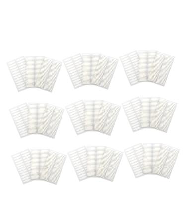Housoutil 60 Sheets Fiber Lace Eyelid Tape Invisible Eye Lift Sticker Rub on Transfers for Crafts Eyelid Stickers Traceless Eyelid Sticker Eyelid Lift Tape Strips White Eye Patch Man Make up
