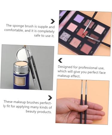 Baluue 1 Set Concealer Brush Makeup Brushe Eyeshadow Brush Makeup Handle Brush Lip Black Man-made Fiber - Buy Online on GoSupps.com