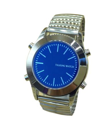 Talking clock for blind people or people with visual impairments with alarm quartz clock announcements in Spanish