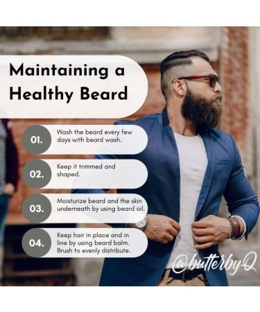 Butter By Q Citrus Crush Beard Balm - All-Natural Beard Growth Formula Prevents Itch & Beardruff Promotes Healthier Full Beards - Ship Internationally - Buy Online on GoSupps.com