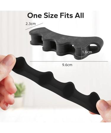 Toe Spreader & Bunion Corrector Gel - 2 Pairs Adjustable Toe Extensor for Hallux Valgus Plantar Fasciitis & Hammer Toe - Improve Toe Health - Buy Online on GoSupps.com