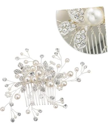 Housoutil Tiara Bridal Headdress Bridal Hair Comb Women Hairpin Wedding Headpiece Hair Dryer Rhinestones Bride - Buy Online on GoSupps.com