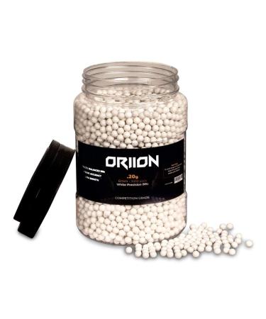 ORIION 6mm Airsoft BBS .12g & .20g | Biodegradable & Simple Airsoft Bullets for High Precision | Airsoft Ammo | Airsoft BB & Airsoft Pellets for AEGs, Pistols & Rifles | 5000 Rounds 6mm BBS